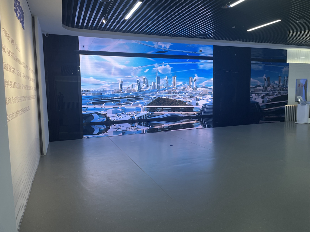长乐某展厅数字化区域黑镜屏